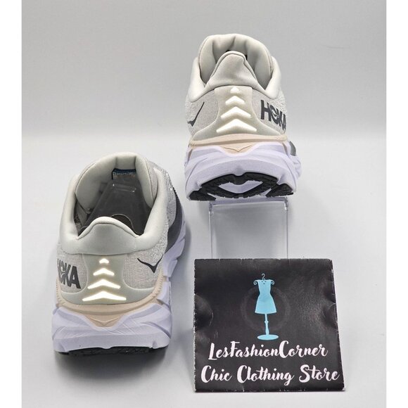 Hoka One One Men's Gray White Mesh Clifton 8 Running Shoes Size 7D 2841 - Picture 6 of 16